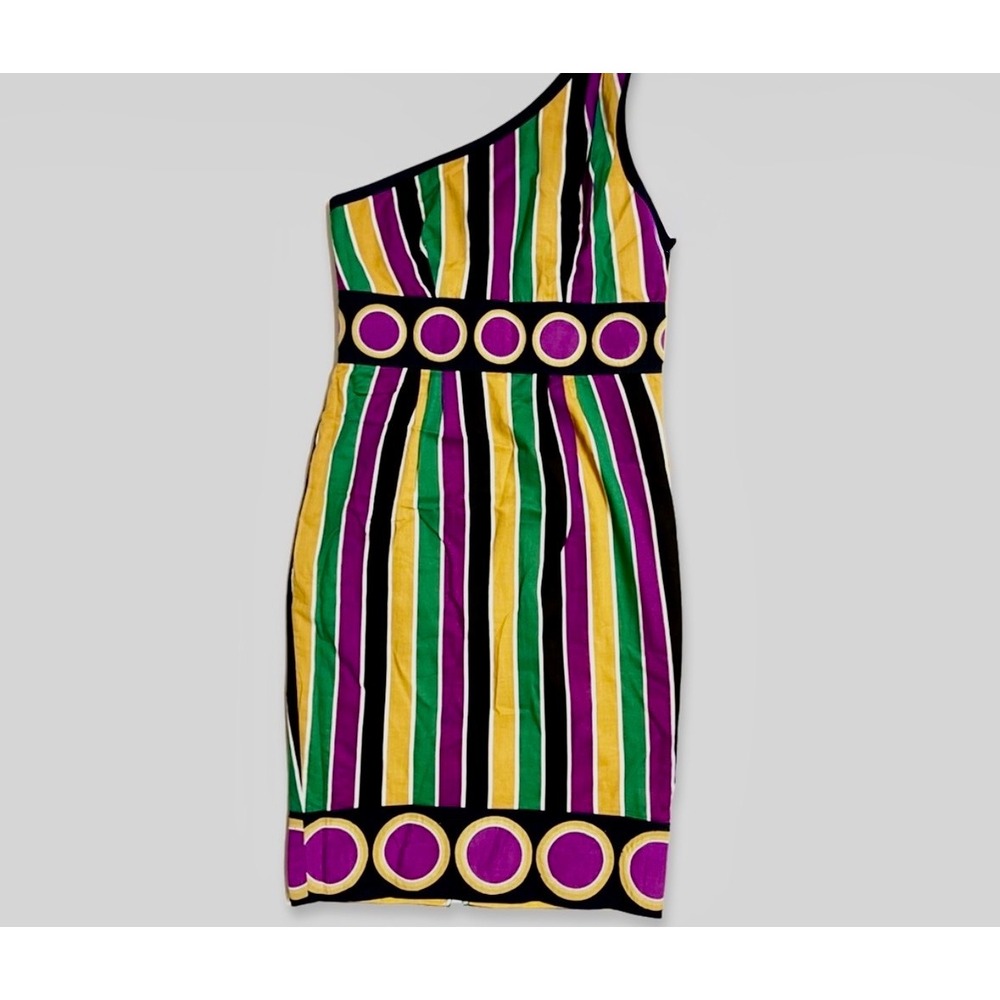 Vintage Y2K Catherine Malandrino Yellow Label One-Shoulder Dress